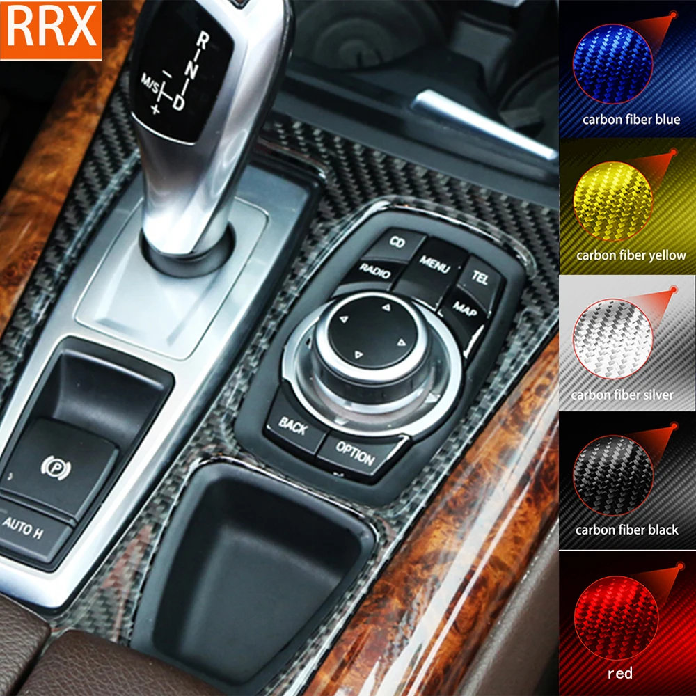 For BMW X5 E70 X6 E71 2008-2014 Center Gear Shift Trim Panel Tuning Cover Soft Real Carbon Sticker Car Interior Accessories
For BMW X5 E70 X6 E71 2008-2014 Center Gear Shift Trim Panel Tuning Cover Soft Real Carbon Sticker Car Interior Accessories