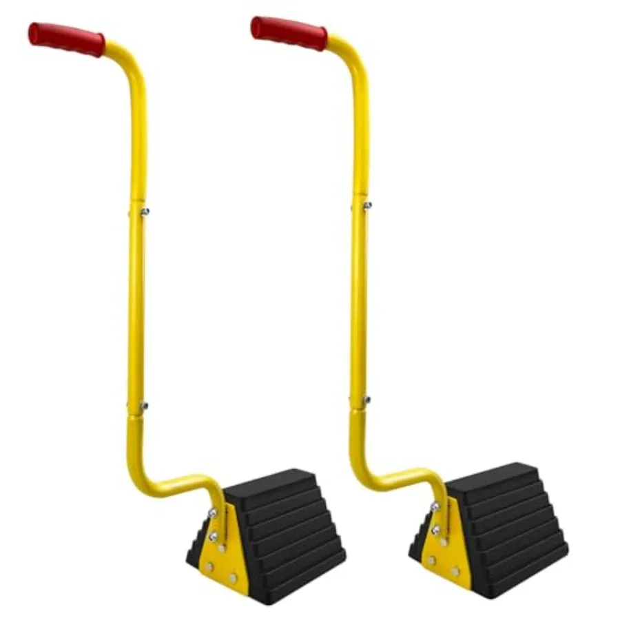 2 Pack Heavy Duty Rubber Wheel Chock with Handle, Sturdy Solid Anti Slip Wheel Stopper for All Weather Use -Trucks, RV, Travel
2 Pack Heavy Duty Rubber Wheel Chock with Handle, Sturdy Solid Anti Slip Wheel Stopper for All Weather Use -Trucks, RV, Travel