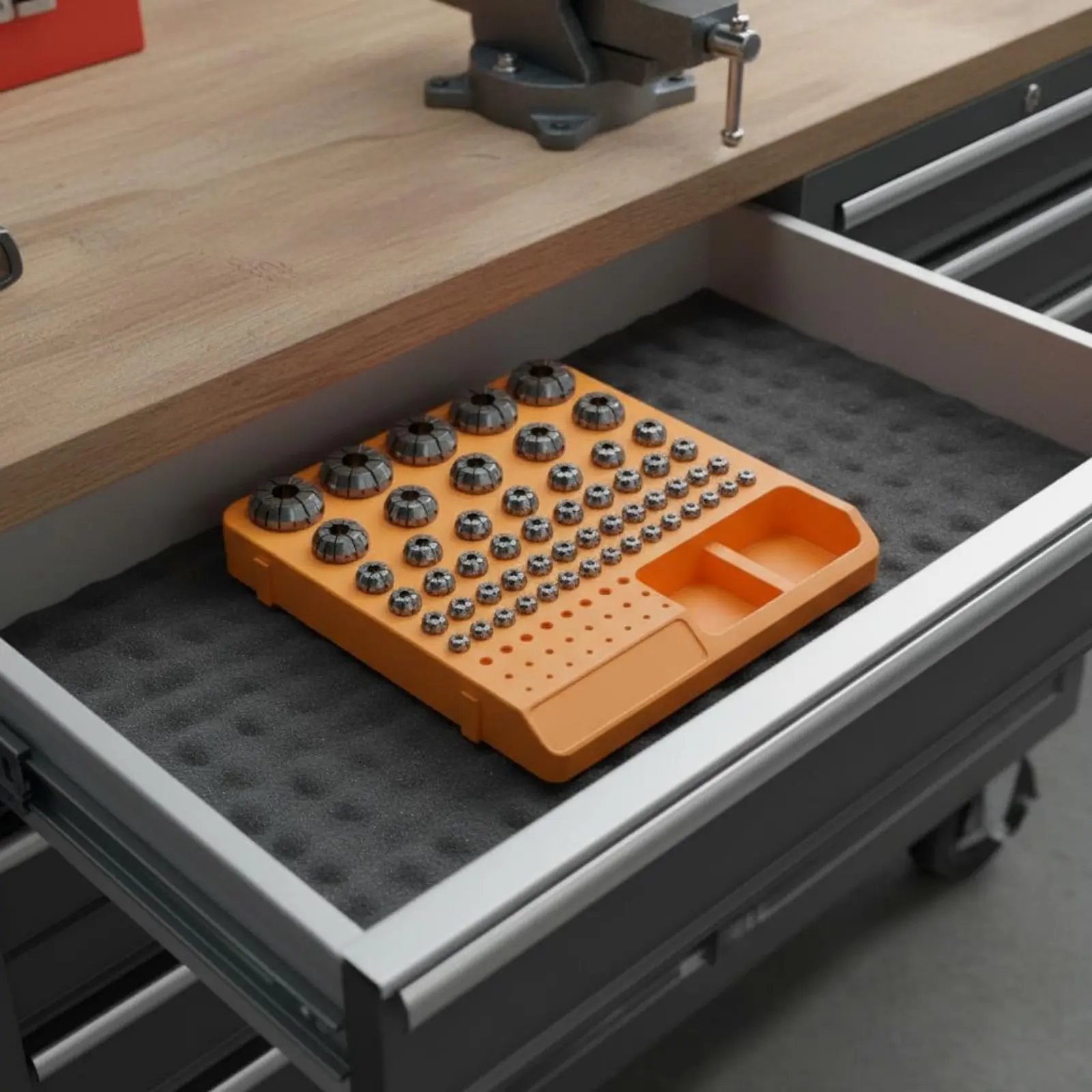 CNC Tool Storage Box Large Capacity Milling Cutter Storage Case Collet Organizer Tray Easy to Sort CNC Tool Holder Space-Saving
CNC Tool Storage Box Large Capacity Milling Cutter Storage Case Collet Organizer Tray Easy to Sort CNC Tool Holder Space-Saving