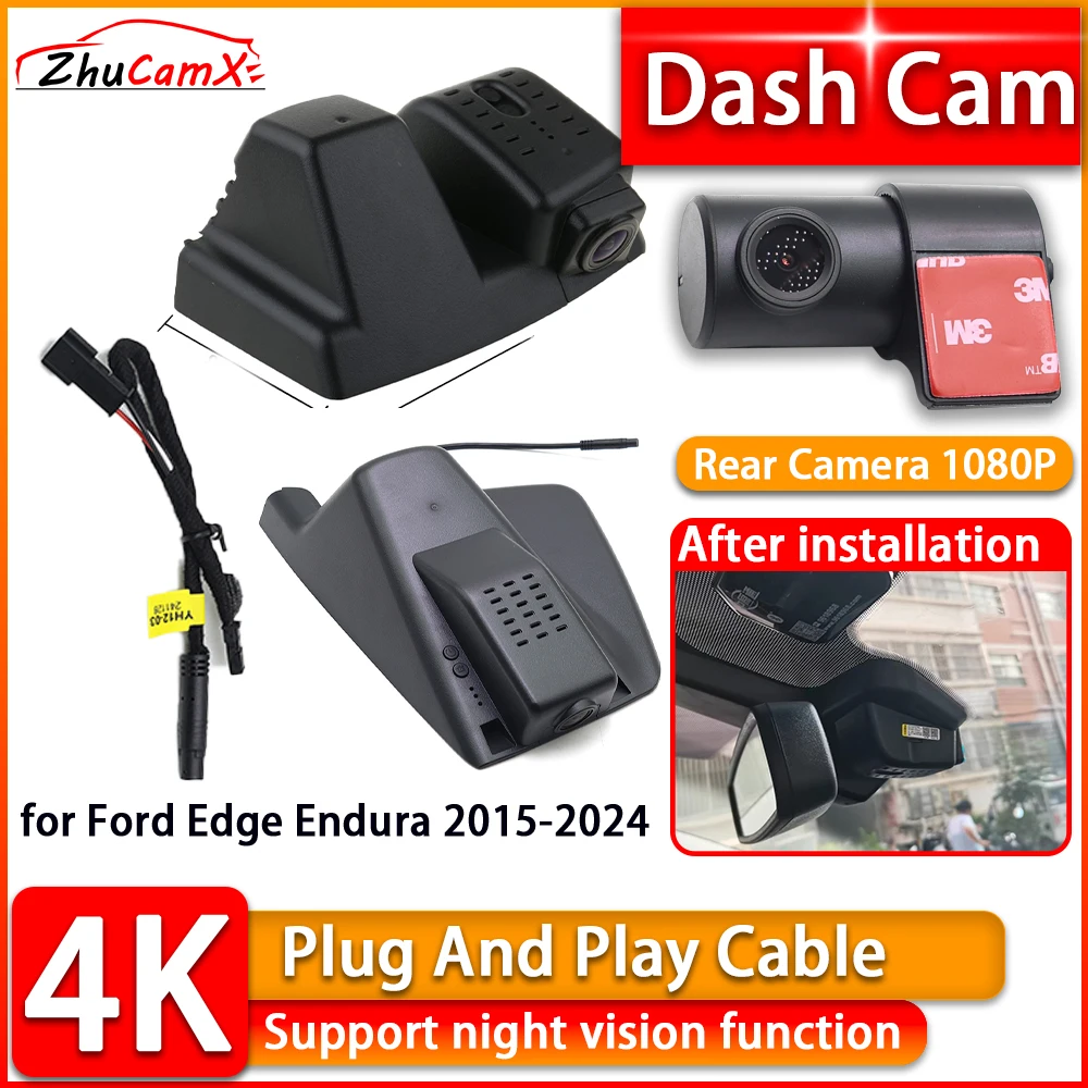 ZhuCamX 4K Dash Cam for Ford Edge Endura 2015-2024 2160P Wiifi DVR Front Rear Camera Plug and Play Video Recorder Night Vision
ZhuCamX 4K Dash Cam for Ford Edge Endura 2015-2024 2160P Wiifi DVR Front Rear Camera Plug and Play Video Recorder Night Vision