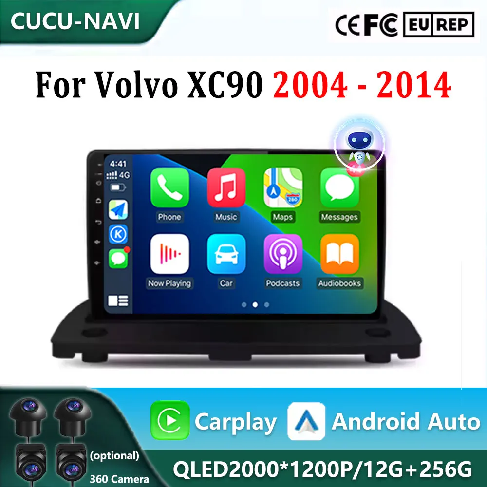 For Volvo XC90 2004 - 2014 Car Multimedia Player Android 14 WIFI Carplay QLED Touch Screen Radio Stereo GPS Navigation DSP
For Volvo XC90 2004 - 2014 Car Multimedia Player Android 14 WIFI Carplay QLED Touch Screen Radio Stereo GPS Navigation DSP