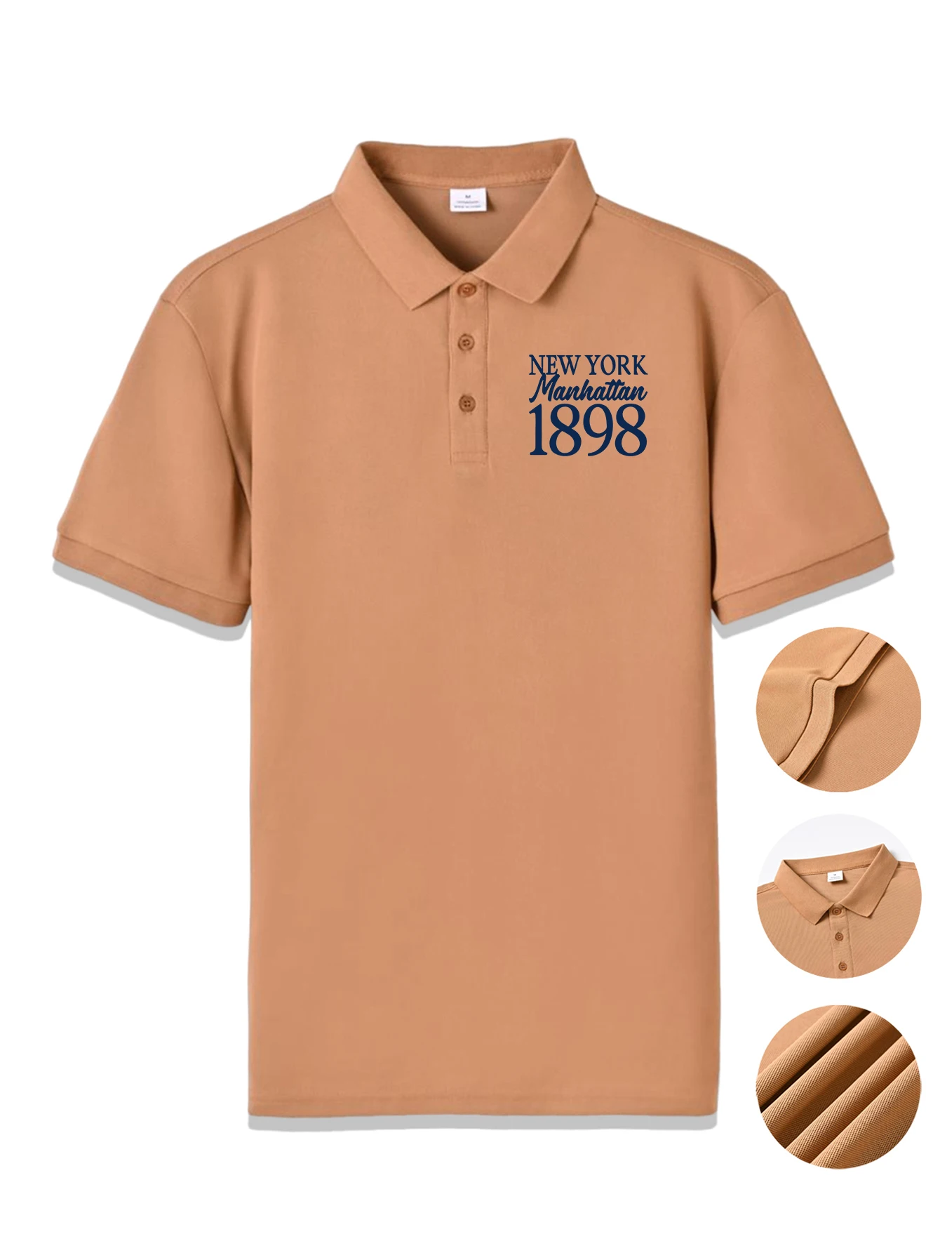 New York 1898 Design Revers Polo Shirt Female Paux Fashion All-Match Top Casual Breathable Clothes Soft Female Short Sleeve
New York 1898 Design Revers Polo Shirt Female Paux Fashion All-Match Top Casual Breathable Clothes Soft Female Short Sleeve