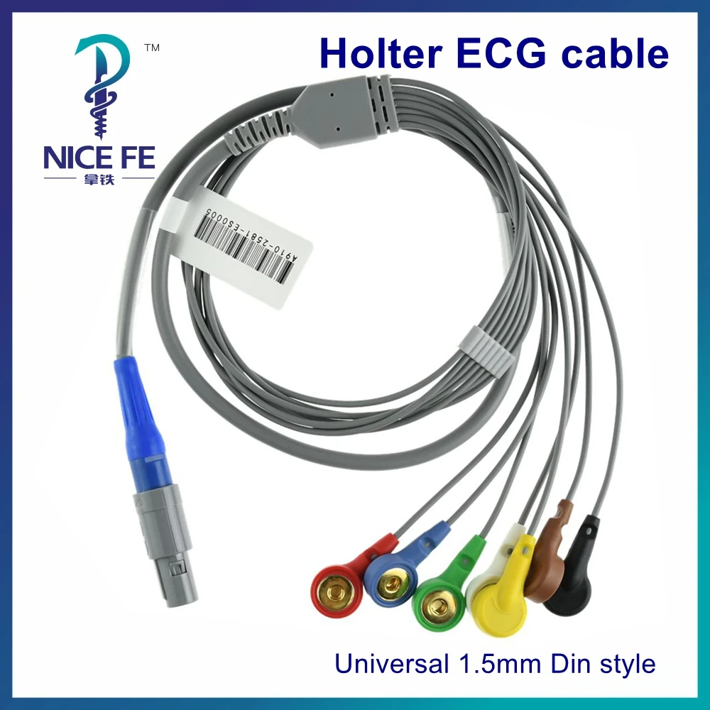 ECG Cable lead ECG Holter Monitoring Recorder System For Jincomed round 14pin plastic connector
ECG Cable lead ECG Holter Monitoring Recorder System For Jincomed round 14pin plastic connector