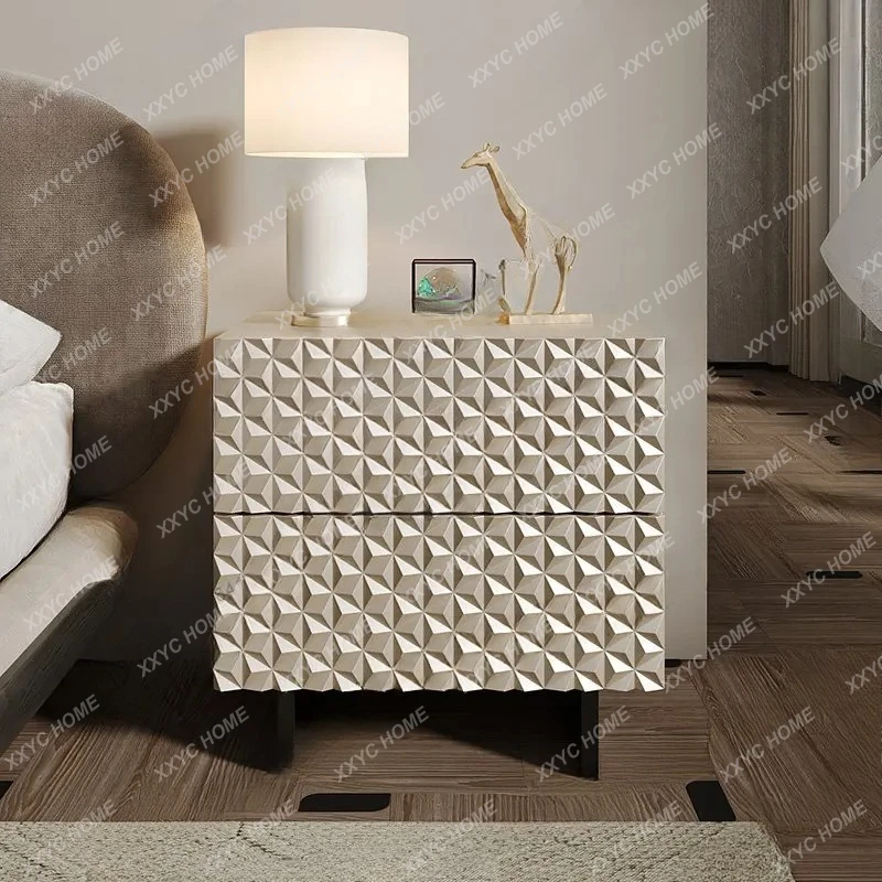 Q light luxury bedside table household bedroom drawer locker modern simplicity
Q light luxury bedside table household bedroom drawer locker modern simplicity