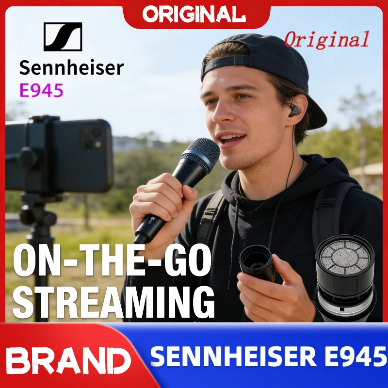 Микрофоны Sennheiser E945 (2 шт.), суперкардиоидные, динамические, для живых выступлений, профессиональные вокальные, проводные, для записи и трансляций
Микрофоны Sennheiser E945 (2 шт.), суперкардиоидные, динамические, для живых выступлений, профессиональные вокальные, проводные, для записи и трансляций