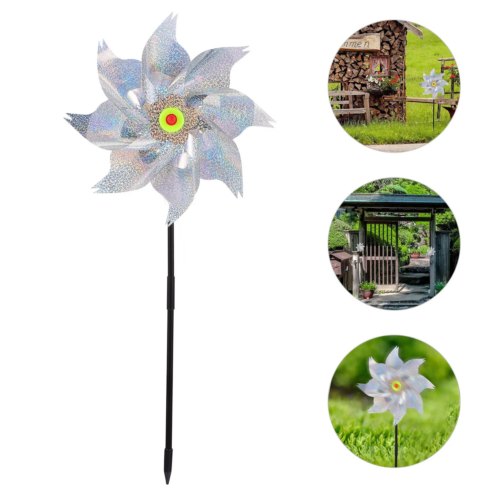 5 Pcs Bird Repellent Windmill Reflective Plastic Pinwheel Decor Garden Tool Flash Balcony Outdoor Scare Farm chard
5 Pcs Bird Repellent Windmill Reflective Plastic Pinwheel Decor Garden Tool Flash Balcony Outdoor Scare Farm chard