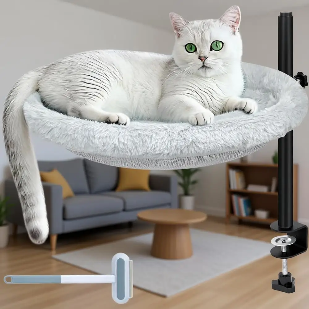 Лежанка-лежанка для кошек на стол с многофункциональной щеткой, вращающаяся и регулируемая, выдерживает до 22,7 кг, съемная и моющаяся, крепление для лежанки-гнезда
Лежанка-лежанка для кошек на стол с многофункциональной щеткой, вращающаяся и регулируемая, выдерживает до 22,7 кг, съемная и моющаяся, крепление для лежанки-гнезда