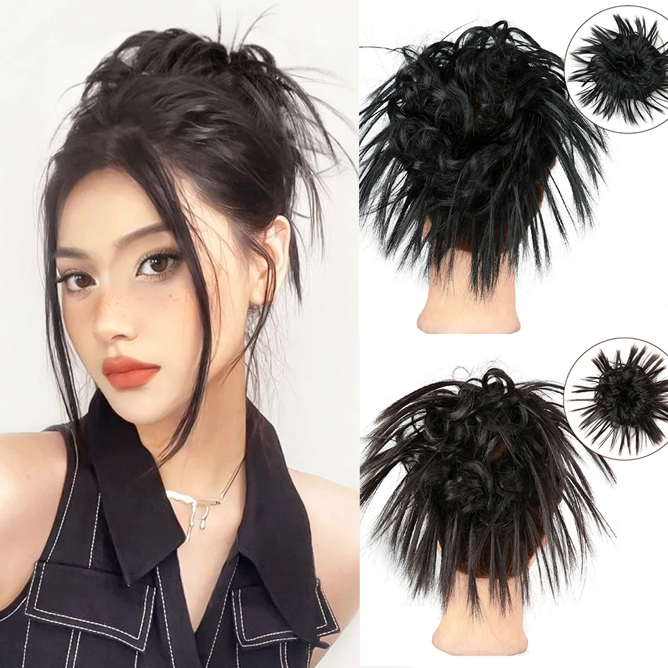 DIFEI Elegant Extensions Curly Messy Chignon Hair Wedding Hair Piece For Women Elastic bands Synthetic Hair Buns
DIFEI Elegant Extensions Curly Messy Chignon Hair Wedding Hair Piece For Women Elastic bands Synthetic Hair Buns