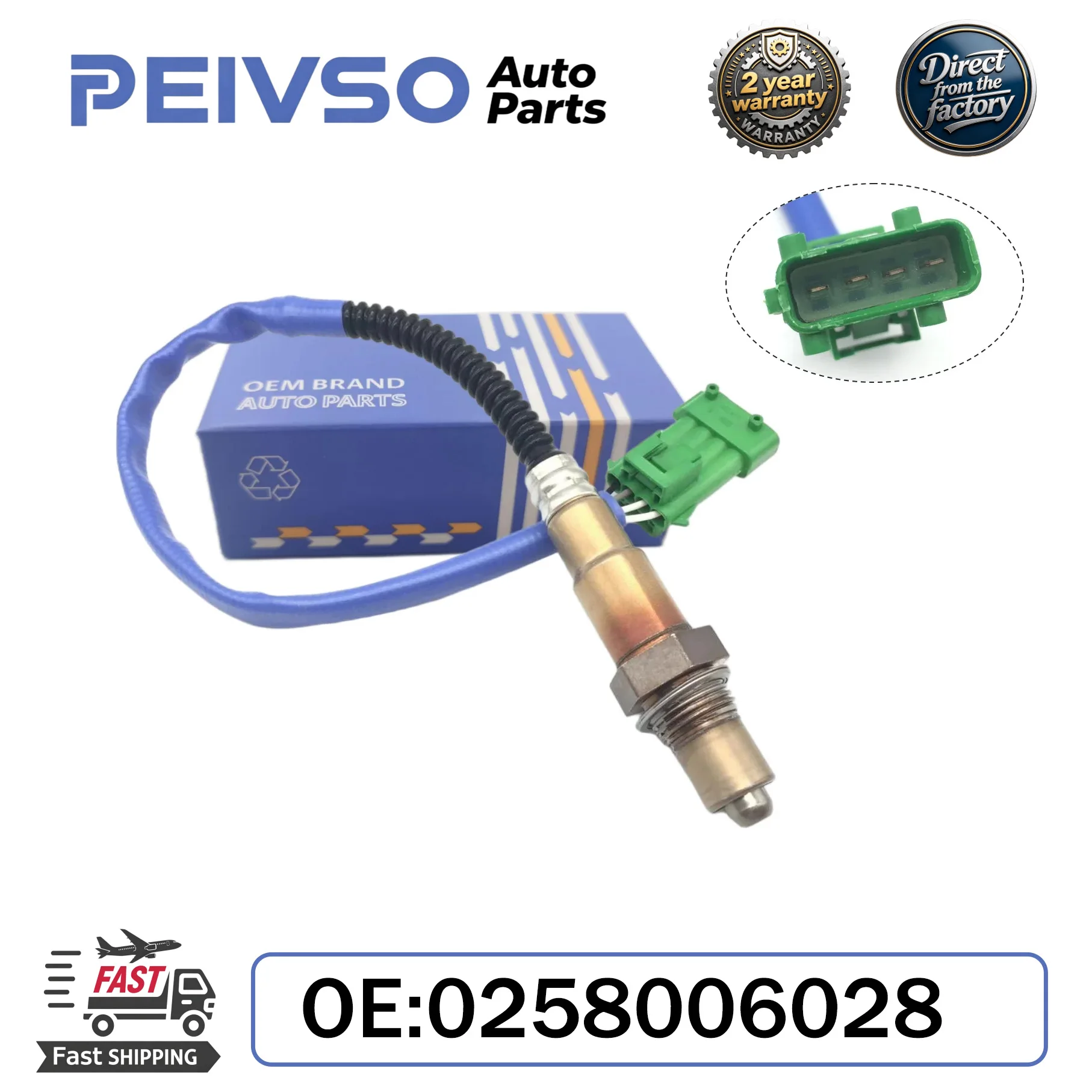 PEIVSO New Air Oxygen Sensor 0258006028 Fit For Peugeot 1007 206 207 306 307 308 406 806 807
PEIVSO New Air Oxygen Sensor 0258006028 Fit For Peugeot 1007 206 207 306 307 308 406 806 807