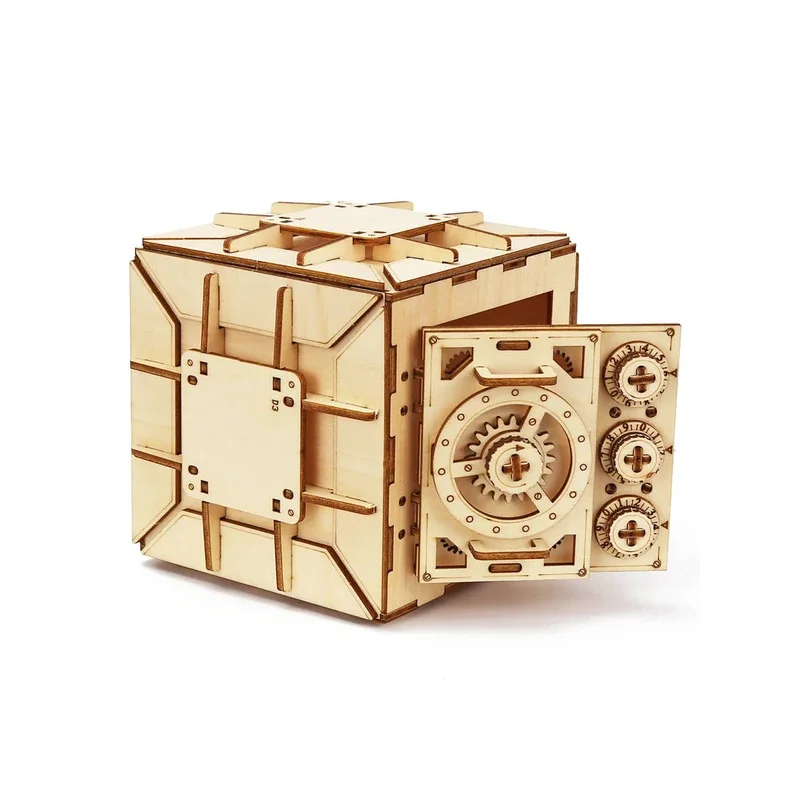3D Wooden Puzzle Locker Puzzle Box with Combination Model Kit Adults and Kids to Build Mechanical Store Your Precious
3D Wooden Puzzle Locker Puzzle Box with Combination Model Kit Adults and Kids to Build Mechanical Store Your Precious