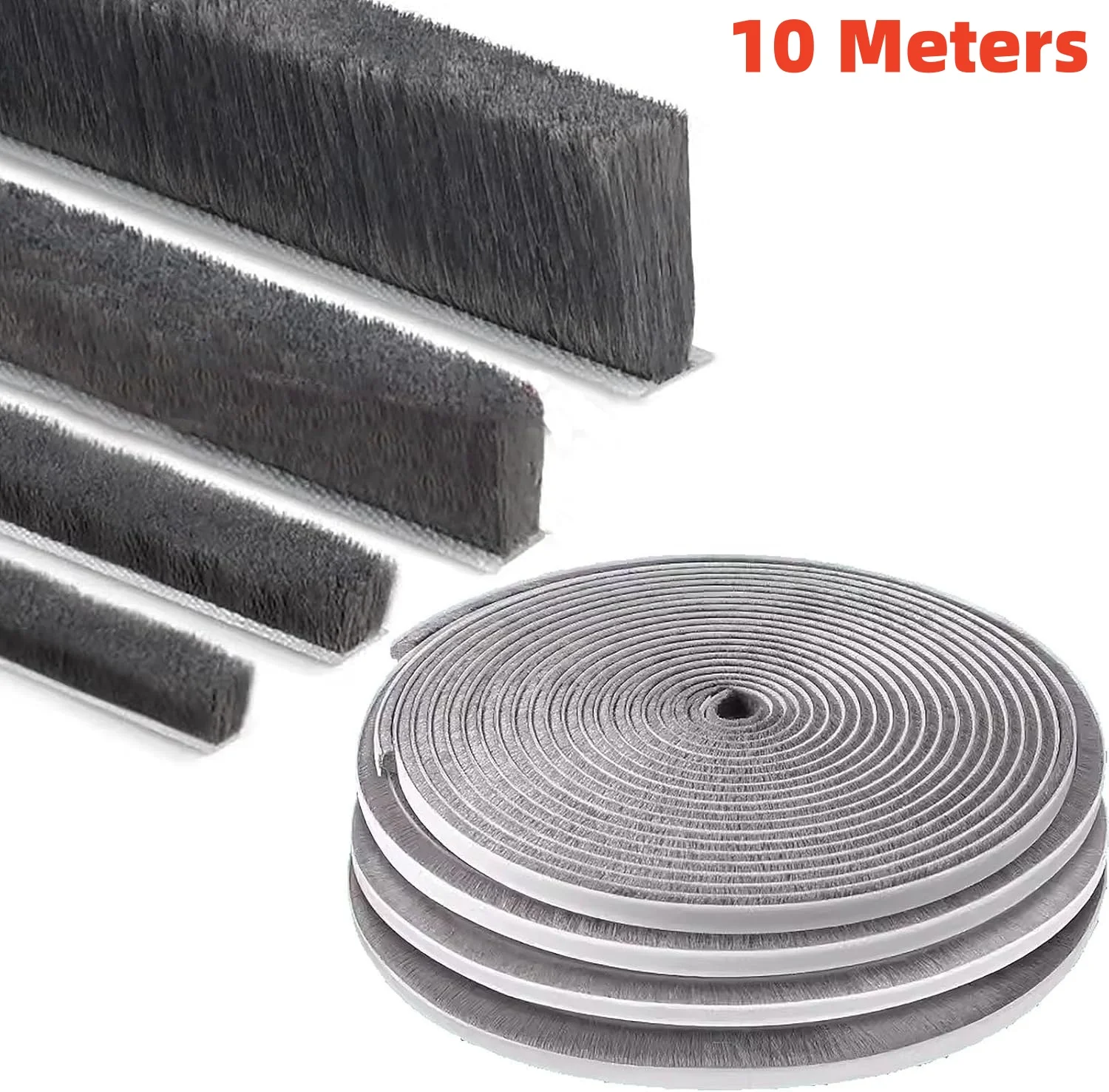 10M Self-adhesive Door Window Bristles Sealing Strip Aluminum Alloy Door Windproof and soundproof Door Window Brush Seal Strip
10M Self-adhesive Door Window Bristles Sealing Strip Aluminum Alloy Door Windproof and soundproof Door Window Brush Seal Strip