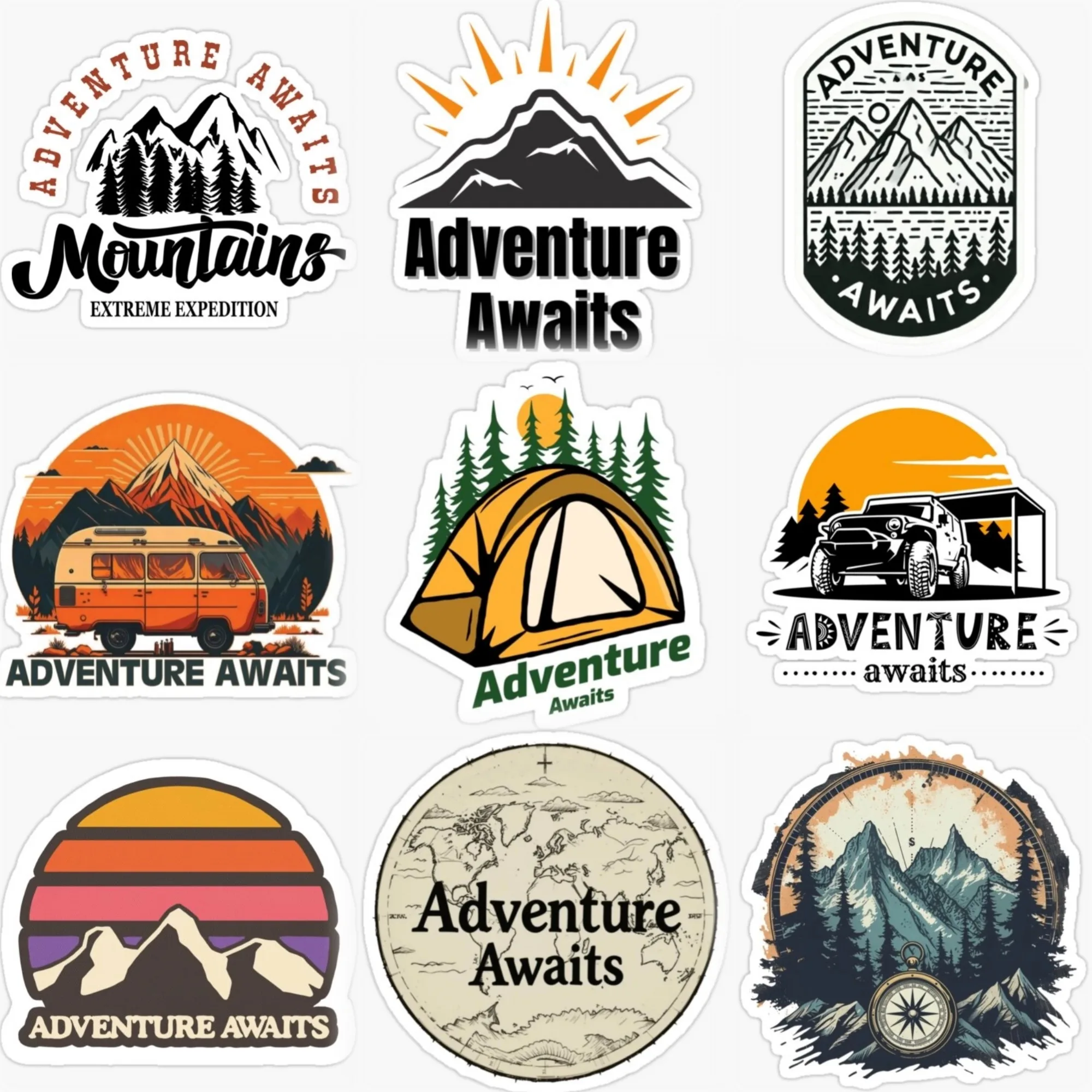 Adventure Awaits Travel Camping Creative PVC Sticker for Decorate Car Truck Off-road Motorcycle Fridge Bumper Decal Accessories
Adventure Awaits Travel Camping Creative PVC Sticker for Decorate Car Truck Off-road Motorcycle Fridge Bumper Decal Accessories