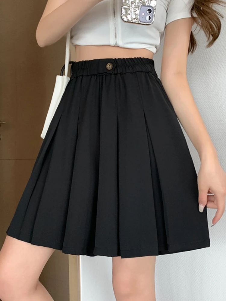 High Waist A-Line Skirt Pants Women's Summer plus Size Slimming Elastic Wide Leg Pants Casual Style Pleated Suit
High Waist A-Line Skirt Pants Women's Summer plus Size Slimming Elastic Wide Leg Pants Casual Style Pleated Suit