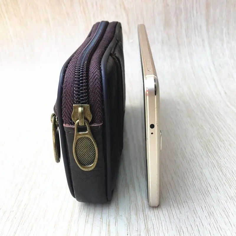 Genuine Leather Phone Bag Men's Belted Horizontal Ultra-Thin Single Layer Cowhide Waist Bag for 6 Inch Mobile Phones
Genuine Leather Phone Bag Men's Belted Horizontal Ultra-Thin Single Layer Cowhide Waist Bag for 6 Inch Mobile Phones