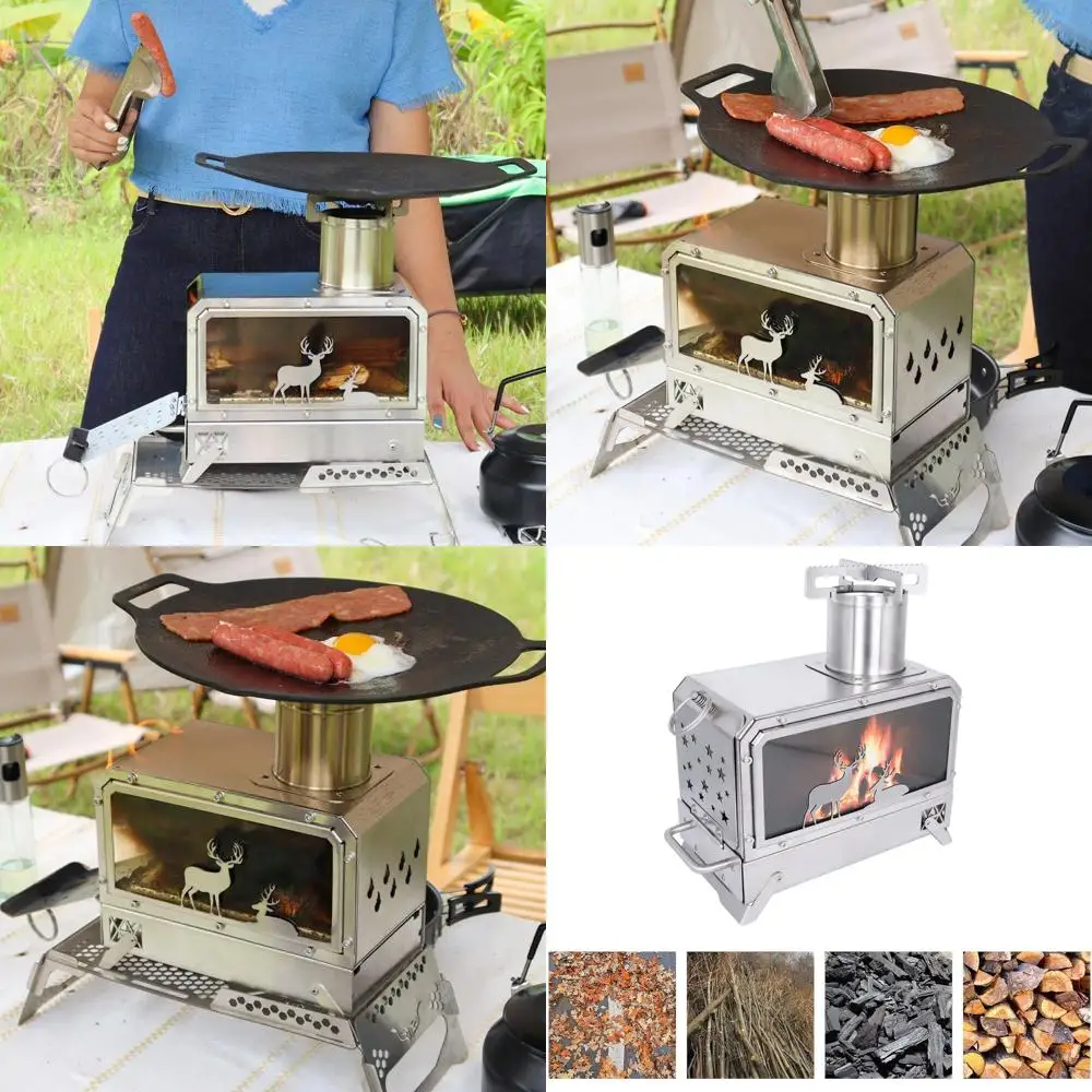 Средняя по размерам походная плита из нержавеющей стали для кемпинга и барбекю
Средняя по размерам походная плита из нержавеющей стали для кемпинга и барбекю