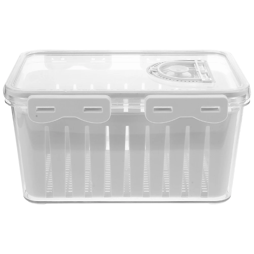 1pc Fridge Storage Container Clear Food Preservation Box Multi-Function Drain Basket Vegetable Fruit Keeper Refrigerator
1pc Fridge Storage Container Clear Food Preservation Box Multi-Function Drain Basket Vegetable Fruit Keeper Refrigerator
