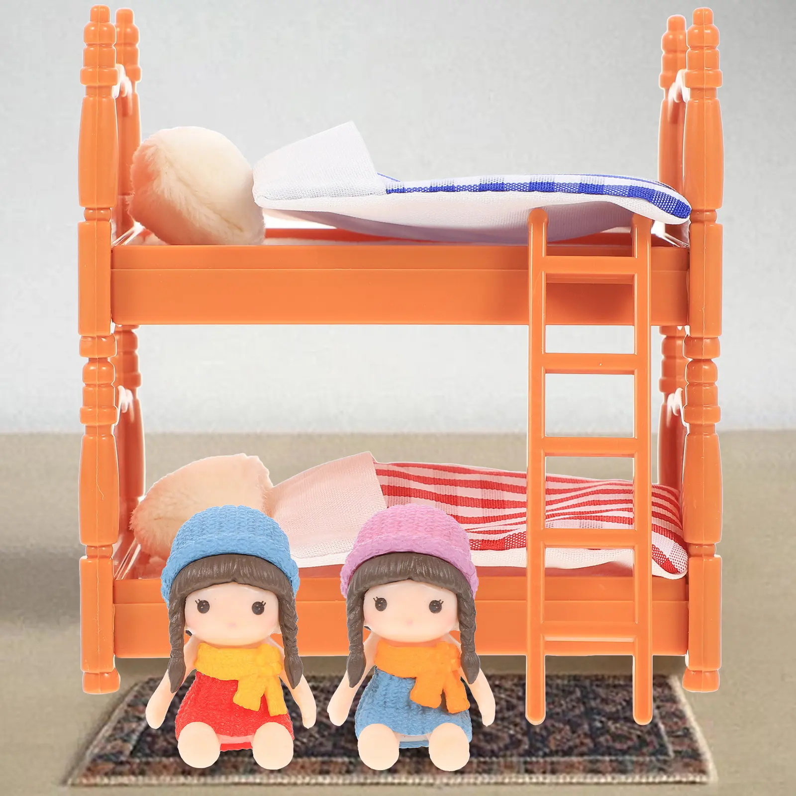 1Set Miniature Bunk Bed House Furniture Set Exquisite Bedroom Decor Pillow Quilt Accessories Mini House Decoration Ornament
1Set Miniature Bunk Bed House Furniture Set Exquisite Bedroom Decor Pillow Quilt Accessories Mini House Decoration Ornament