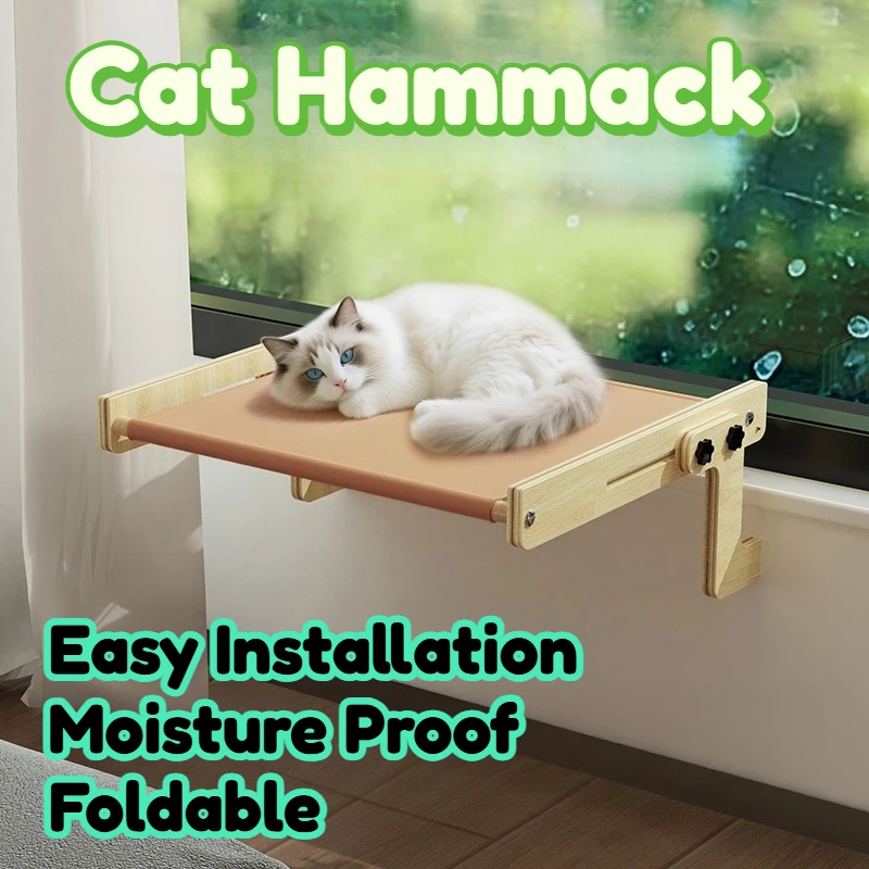 Cat Hammock Window Sill Bed Wooden Hanging Foldable No Drill Four Seasons Universal Space Capsule Design Easy Installation
Cat Hammock Window Sill Bed Wooden Hanging Foldable No Drill Four Seasons Universal Space Capsule Design Easy Installation
