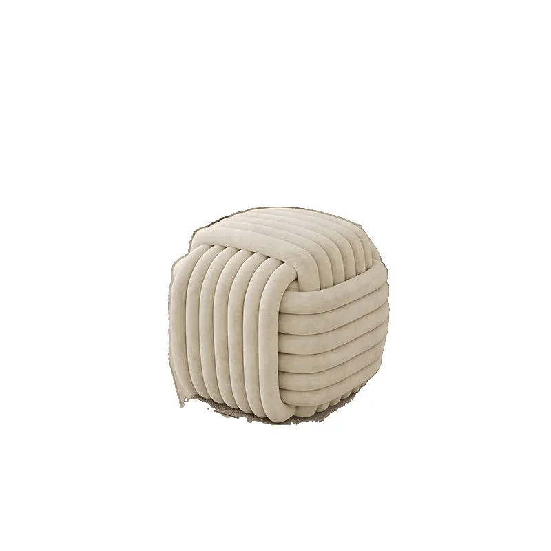 Fat Dun Dun cute stool, small apartment bedroom makeup stool, woven ottoman, cream wind5
Fat Dun Dun cute stool, small apartment bedroom makeup stool, woven ottoman, cream wind5