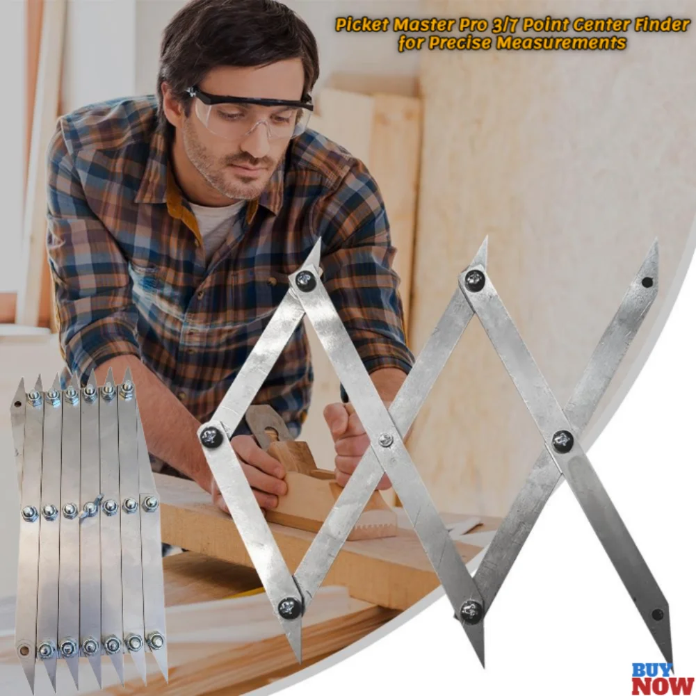 3/7Point Center Master Деревообрабатывающий инструмент для поиска центра Picket Master Pro Инструмент для макета с равным интервалом Равный разделитель пространства Бытовой
3/7Point Center Master Деревообрабатывающий инструмент для поиска центра Picket Master Pro Инструмент для макета с равным интервалом Равный разделитель пространства Бытовой