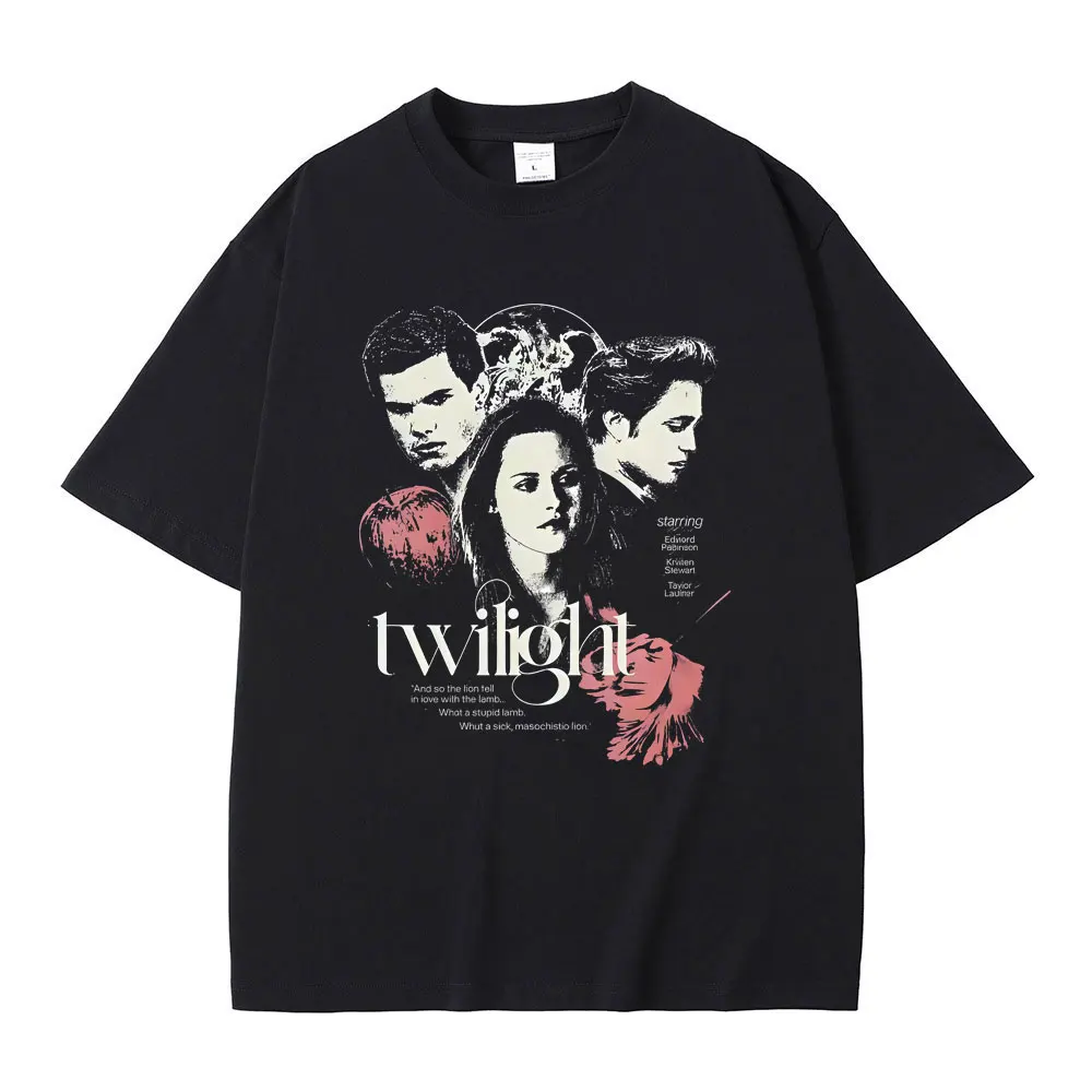 Limited Twilight Saga Vampire Robert Pattinson Edward Cullen Bella Jacob Black Graphic T-shirt Men Casual Cotton Vintage T Shirt
Limited Twilight Saga Vampire Robert Pattinson Edward Cullen Bella Jacob Black Graphic T-shirt Men Casual Cotton Vintage T Shirt