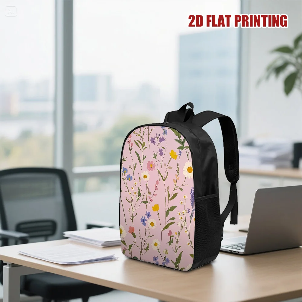 A lightweight floral print backpack - Spring Flower School Bag with zipper closure, hand washable, suitable for school, work
A lightweight floral print backpack - Spring Flower School Bag with zipper closure, hand washable, suitable for school, work