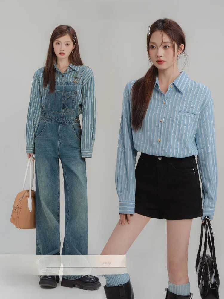 Loveheynew, женский джинсовый полосатый топ с деревянной текстурой и пуговицами, ранняя весна, свободный утягивающий повседневный топ из хлопка, 00%
Loveheynew, женский джинсовый полосатый топ с деревянной текстурой и пуговицами, ранняя весна, свободный утягивающий повседневный топ из хлопка, 00%