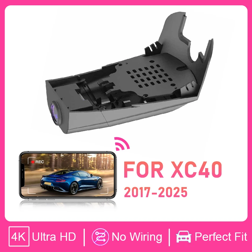 Автомобильный видеорегистратор для Volvo XC40 T2 T3 T4 D4 2019-2025, видеорегистратор 4K, Wi-Fi камера, аксессуары для видеорегистратора, UHD 2160P для XC40
Автомобильный видеорегистратор для Volvo XC40 T2 T3 T4 D4 2019-2025, видеорегистратор 4K, Wi-Fi камера, аксессуары для видеорегистратора, UHD 2160P для XC40