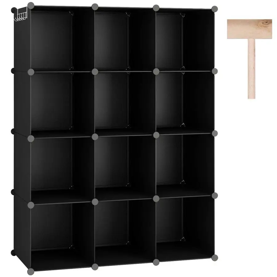 Cube Storage Organizer, 12Cube Shelves Units, Closet Cabinet, DIY Plastic Modular Book Shelf, Ideal for Bedroom, Living Room, Of
Cube Storage Organizer, 12Cube Shelves Units, Closet Cabinet, DIY Plastic Modular Book Shelf, Ideal for Bedroom, Living Room, Of