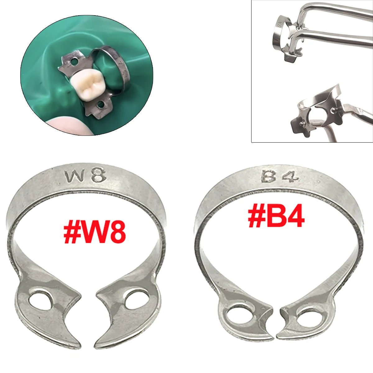 10pcs/pack Dental Rubber Dam Clamps Stainless Steel Endodontic Restorative Barrier Clips Oral Dentistry Materialstools
10pcs/pack Dental Rubber Dam Clamps Stainless Steel Endodontic Restorative Barrier Clips Oral Dentistry Materialstools