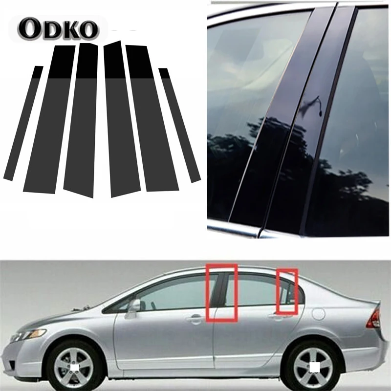 6 шт., глянцевые черные столбы для окон Honda Civic Sedan 2006 2007 2008 2009 2010 2011
6 шт., глянцевые черные столбы для окон Honda Civic Sedan 2006 2007 2008 2009 2010 2011