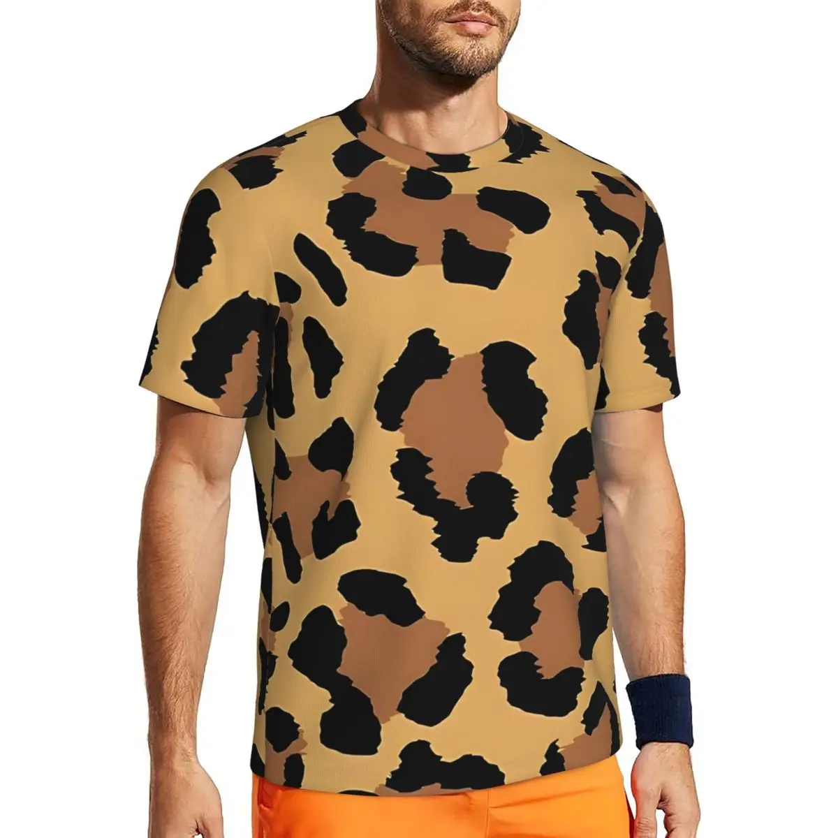 Коричневая футболка с леопардовым узором Harajuku, спортивные футболки с короткими рукавами, быстросохнущая футболка, летние базовые футболки большого размера Y2K
Коричневая футболка с леопардовым узором Harajuku, спортивные футболки с короткими рукавами, быстросохнущая футболка, летние базовые футболки большого размера Y2K