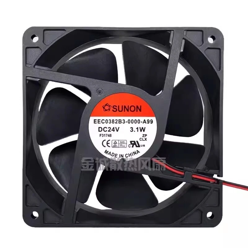 S+ SUNON EEC0382B3-0000-A99 12038 DC24V 3.1W 12CM 2-Wire Axial Cooling Fan
S+ SUNON EEC0382B3-0000-A99 12038 DC24V 3.1W 12CM 2-Wire Axial Cooling Fan