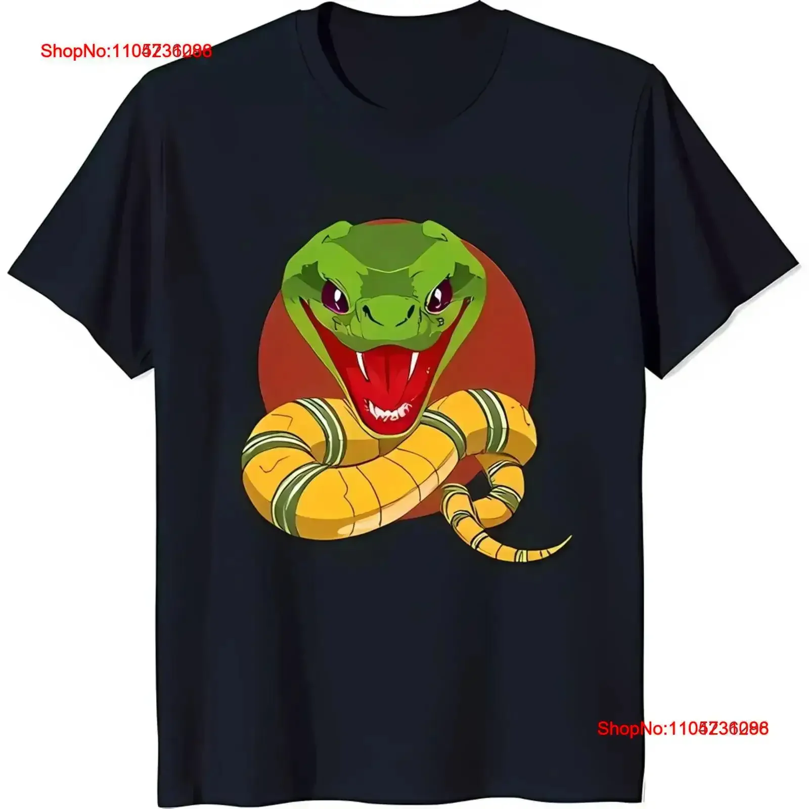 Black T Shirt with Colorful Snake Green Head Yellow Body Red Circle vintage Washed Stylish Stretched Casual Slightly vintage
Black T Shirt with Colorful Snake Green Head Yellow Body Red Circle vintage Washed Stylish Stretched Casual Slightly vintage