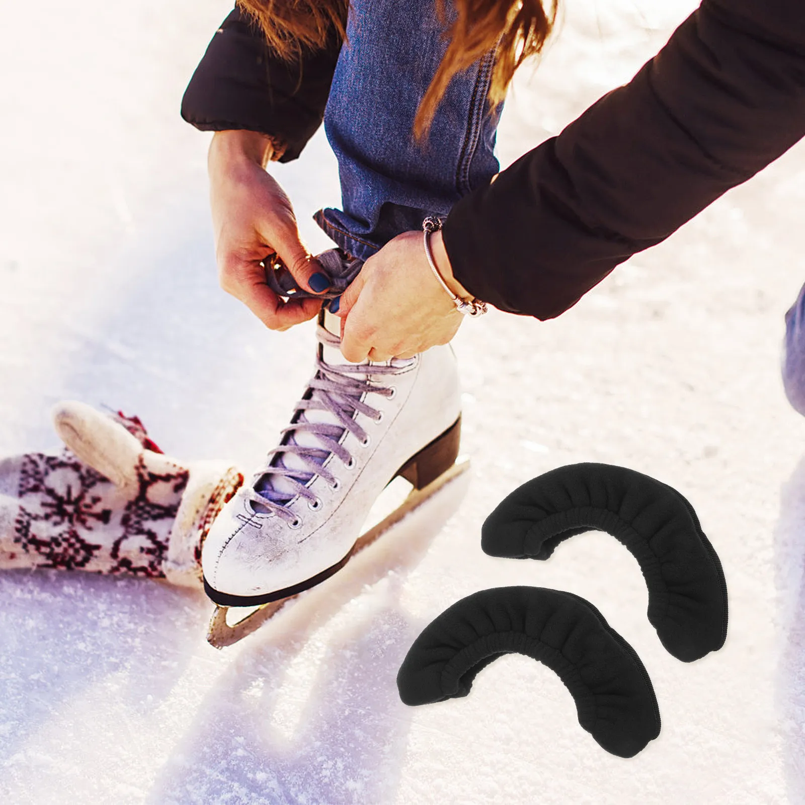 1Pair Figure Skate Blade Guards Wear-Resistant Safe Material Ice Skating Shoes Covers Thick Absorbent Lint Blades Protectors
1Pair Figure Skate Blade Guards Wear-Resistant Safe Material Ice Skating Shoes Covers Thick Absorbent Lint Blades Protectors