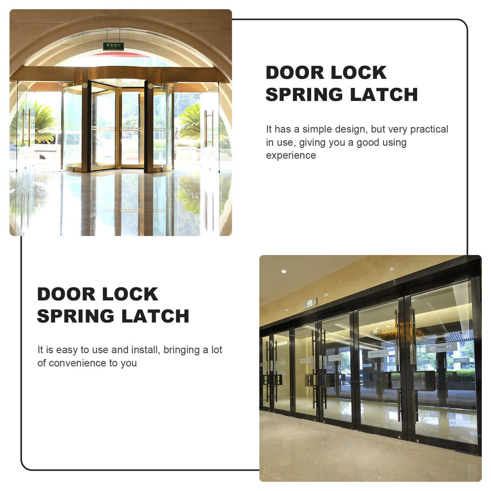 Practical Zinc Alloy Security Door Lock Spring Latch Bolt Foot Lock Easy Installation Sturdy Long Time Use Spring Latch
Practical Zinc Alloy Security Door Lock Spring Latch Bolt Foot Lock Easy Installation Sturdy Long Time Use Spring Latch