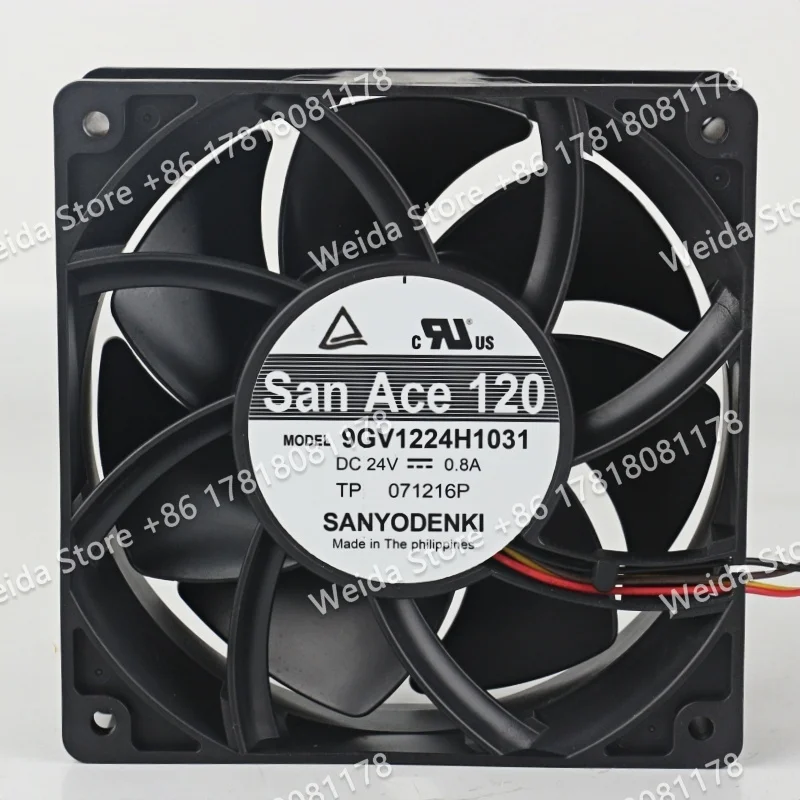 New Original Sanyo DC 24V 0.8A 120X120X38MM Four-wire 9GV1224H1031 12CM Frequency Converter Cooling Fan
New Original Sanyo DC 24V 0.8A 120X120X38MM Four-wire 9GV1224H1031 12CM Frequency Converter Cooling Fan