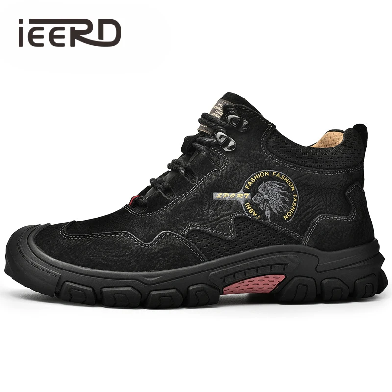 Genuine Leather Men Hiking Shoes With Fur Wearable Rubber Sneakers Man Outdoor Boots Cross-Country Sports Footwear For Winter
Genuine Leather Men Hiking Shoes With Fur Wearable Rubber Sneakers Man Outdoor Boots Cross-Country Sports Footwear For Winter