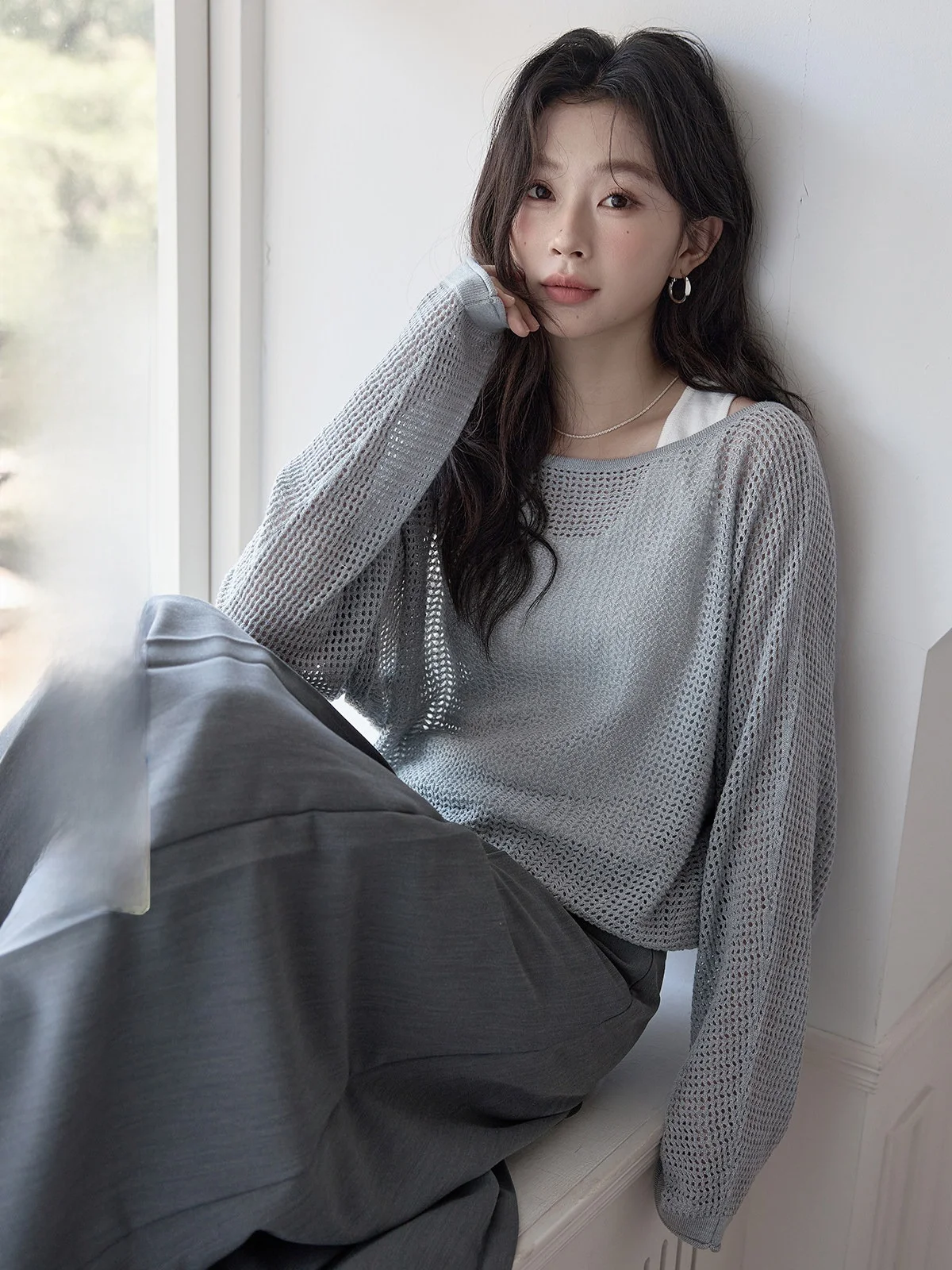 Ele Hollow out Knitted Strap Two Piece Set Women's Loose Versatile Top Spring 2026 New Sle Commute Faion Korean Brand
Ele Hollow out Knitted Strap Two Piece Set Women's Loose Versatile Top Spring 2026 New Sle Commute Faion Korean Brand