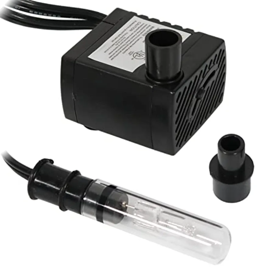 Погружной водяной насос Sunnydaze 70 GPH 24В - регулируемый расход - с подсветкой и трансформатором для фонтанов и аквариумов
Погружной водяной насос Sunnydaze 70 GPH 24В - регулируемый расход - с подсветкой и трансформатором для фонтанов и аквариумов