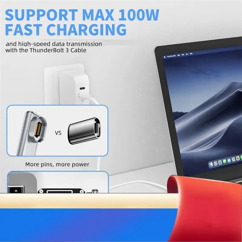Магнитный адаптер USB C, 24-контактный разъем типа C, 40 Гбит/с, PD, 100 Вт, преобразователь быстрой зарядки для Thunderbolt 3 Ipad-X62A
Магнитный адаптер USB C, 24-контактный разъем типа C, 40 Гбит/с, PD, 100 Вт, преобразователь быстрой зарядки для Thunderbolt 3 Ipad-X62A