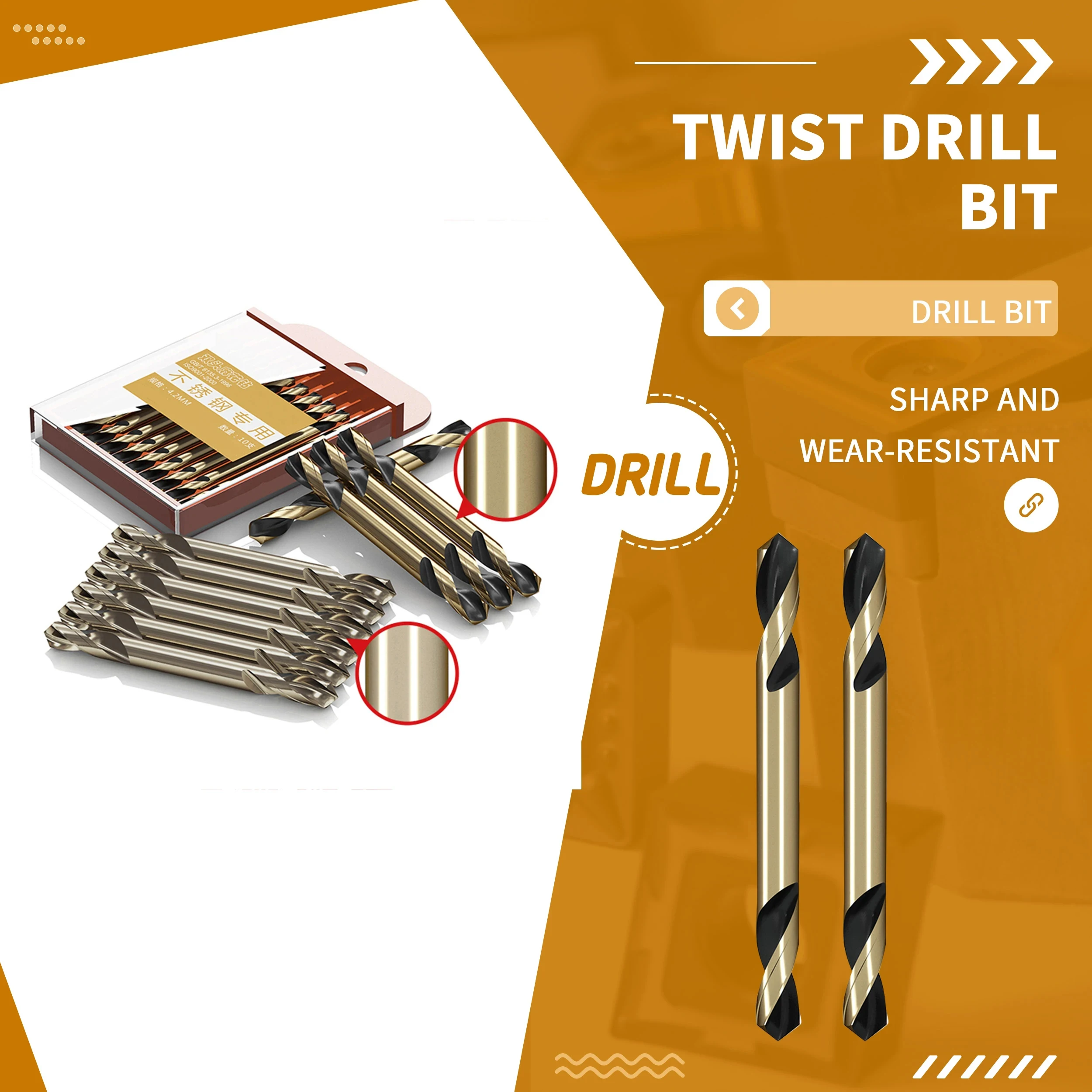 9341 двухстороннее сверло из меди, железа, алюминия, нержавеющей стали, листового металла, двухстороннее спиральное сверло с двойной окантовкой 3-5,2 мм
9341 двухстороннее сверло из меди, железа, алюминия, нержавеющей стали, листового металла, двухстороннее спиральное сверло с двойной окантовкой 3-5,2 мм