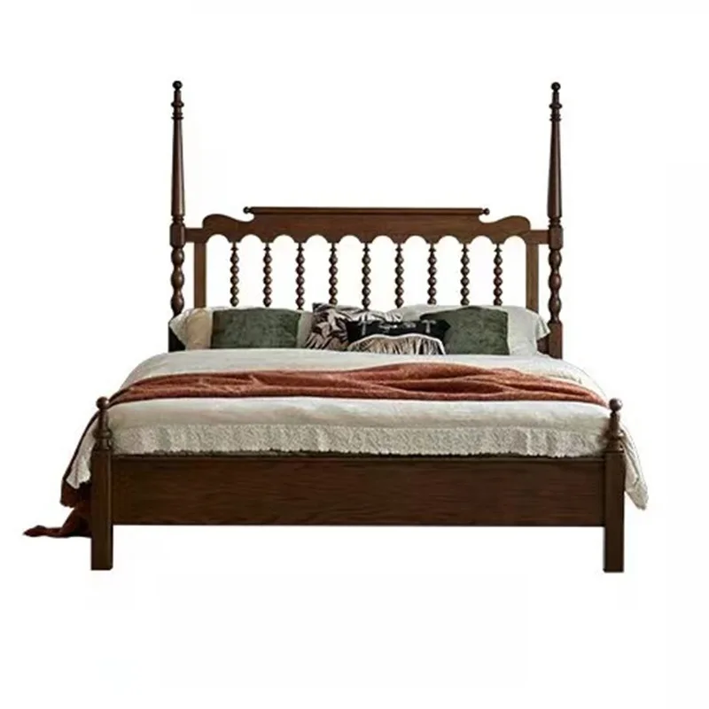 Solid wood bed 1.5 meters single bed master bedroom 1.8 meters red oak full solid wood bed
Solid wood bed 1.5 meters single bed master bedroom 1.8 meters red oak full solid wood bed