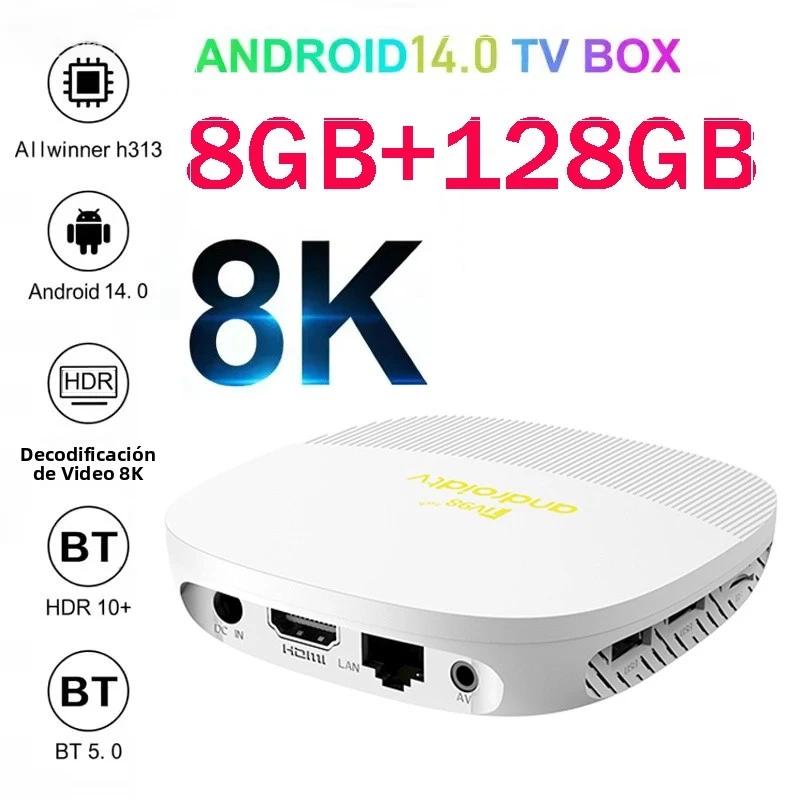 TV98 ATV Max Set Top Box iptv HD 8K 4K Android 14 WIFI 5G 4G BT5.0 8GB 128GB Allwinner Media Player Voice control Smart TV Box
TV98 ATV Max Set Top Box iptv HD 8K 4K Android 14 WIFI 5G 4G BT5.0 8GB 128GB Allwinner Media Player Voice control Smart TV Box
