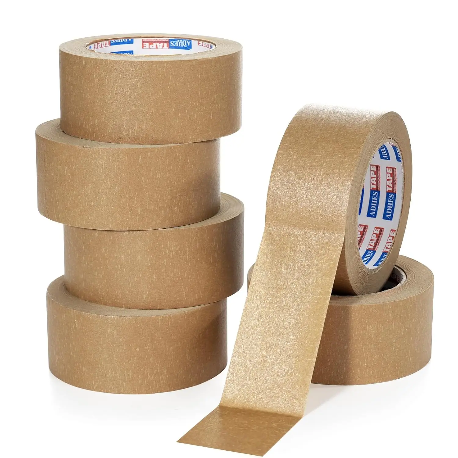ADHES Heavy Duty Kraft Paper Tape, 2 Inch x 43 Yards, 6 Rolls Eco Friendly & Biodegradable, Writable & Uncoated Brown Pa
ADHES Heavy Duty Kraft Paper Tape, 2 Inch x 43 Yards, 6 Rolls Eco Friendly & Biodegradable, Writable & Uncoated Brown Pa