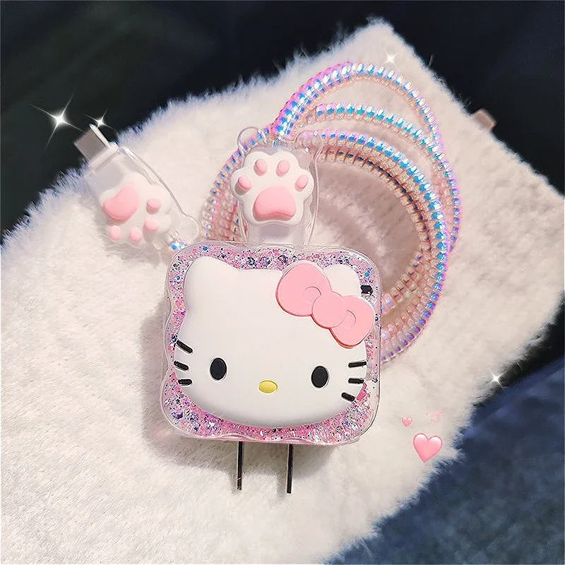 Sanrio Hello Kitty's сияющий яркий для зарядного устройства для iPhone 20 Вт, защитный чехол с 3D мультяшным милым USB-кабелем для передачи данных, защитный чехол
Sanrio Hello Kitty's сияющий яркий для зарядного устройства для iPhone 20 Вт, защитный чехол с 3D мультяшным милым USB-кабелем для передачи данных, защитный чехол