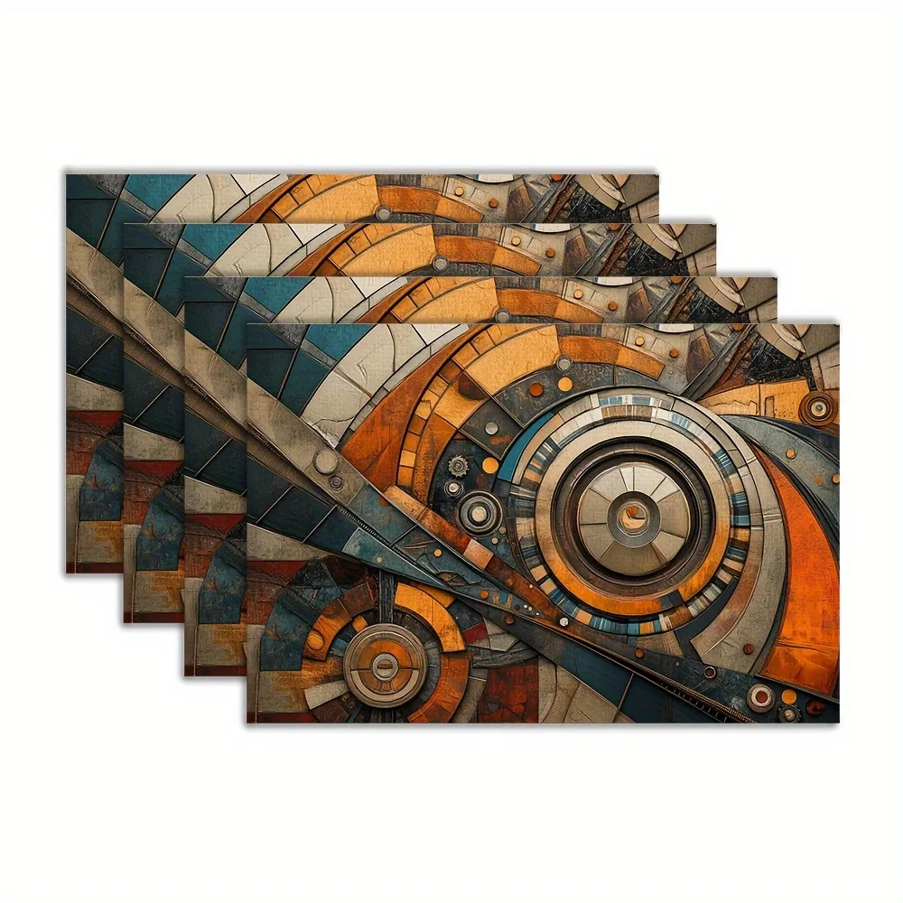 Набор из 4-х салфеток с дизайном Gear Art, можно стирать в машине, нескользящие и термостойкие — идеально подходят для обеденных столов и сотрудничества.
Набор из 4-х салфеток с дизайном Gear Art, можно стирать в машине, нескользящие и термостойкие — идеально подходят для обеденных столов и сотрудничества.
