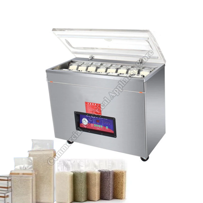 Электрическая вакуумная упаковочная машина для рисовых брикетов, автоматическая коммерческая машина для вакуумной упаковки сухих и влажных продуктов, с функцией вакуумирования и герметизации воздухом
Электрическая вакуумная упаковочная машина для рисовых брикетов, автоматическая коммерческая машина для вакуумной упаковки сухих и влажных продуктов, с функцией вакуумирования и герметизации воздухом