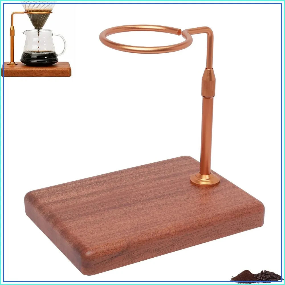 Pour Over Coffee Maker with Adjustable Stand & Wooden Base, Dripper Stand for Manual Coffee Brewing, Coffee Filter Holder, Tea Strainer Stand for Home, Café, Camping
Pour Over Coffee Maker with Adjustable Stand & Wooden Base, Dripper Stand for Manual Coffee Brewing, Coffee Filter Holder, Tea Strainer Stand for Home, Café, Camping