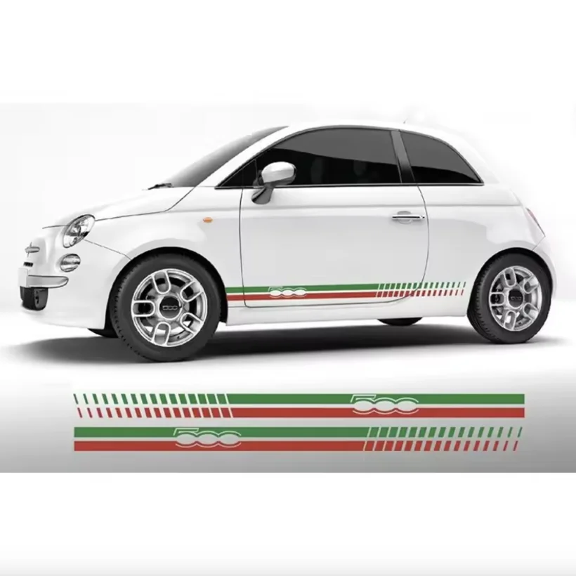 Green White Red Flag Color Lower Bed Side Body Stripe Skirt Line Vinyl Graphic Decal Car Sticker for Fiat 500
Green White Red Flag Color Lower Bed Side Body Stripe Skirt Line Vinyl Graphic Decal Car Sticker for Fiat 500